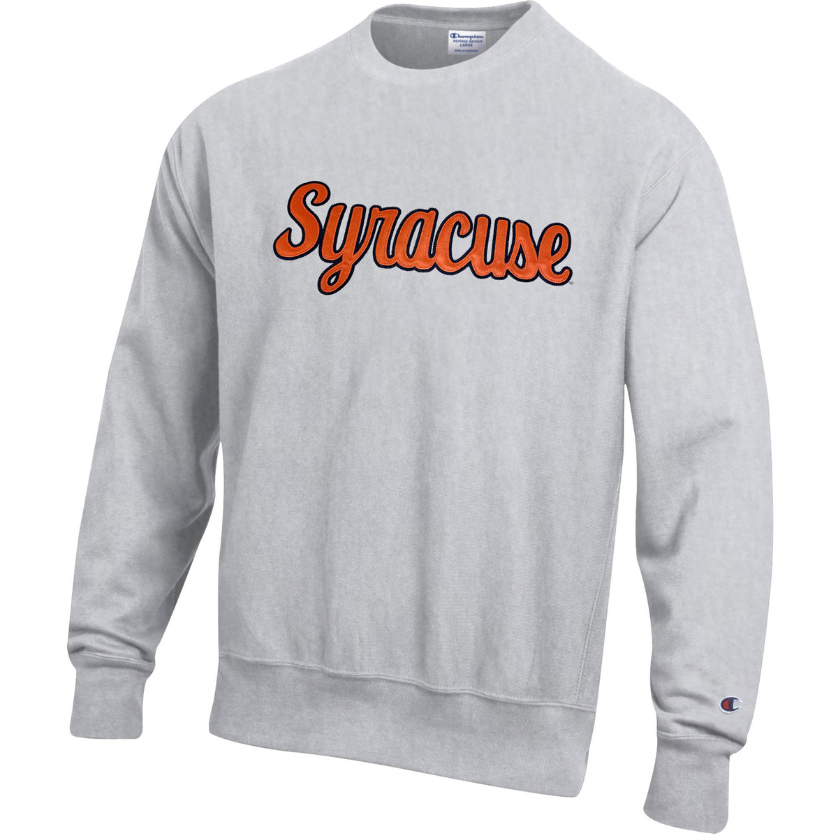 Champion newest Syracuse University Reverse Weave Ribbed Side Sweatshirt X-Large Navy