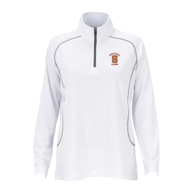 Vansport Ladies Syracuse Alumni Twill Knit 1/4 Pullover