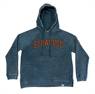Blue '84 Women's Syracuse Burn Out Wash Fleece Hood