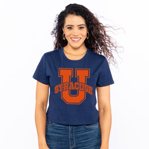 Zoozatz Women's Syracuse Crop Tee