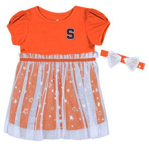 Colosseum Syracuse Toddler Star League Dress and Headband