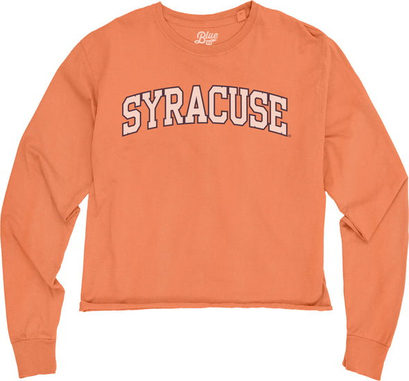 Blue '84 Women's Syracuse Slow Start Cropped Long Sleeve