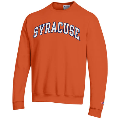 Champion Syracuse Powerblend Tackle Twill Crew Neck Sweatshirt