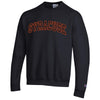 Champion Syracuse Powerblend Tackle Twill Crew Neck Sweatshirt