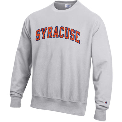 Champion Heavyweight Reverse Weave 2 Color Syracuse Twill Crew Neck Sweatshirt