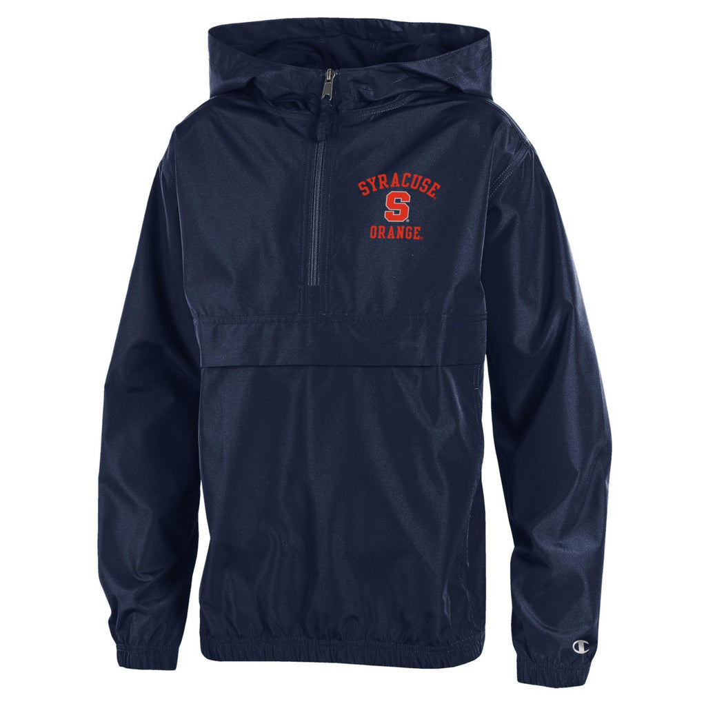 Champion Syracuse store Orangemen College Mens Windbreaker Pullover Jacket