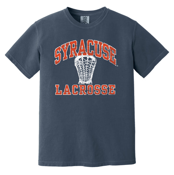 Comfort Colors Distressed Syracuse Lacrosse Stick Tee