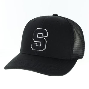 Legacy Syracuse Mid-Pro Trucker Black Snapback